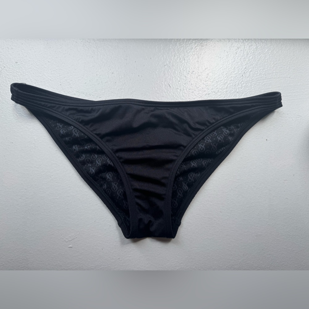 Victoria’s Secret Ruched Cheeky Bikini Bottoms – Black – Size Small - Picture 2 of 8